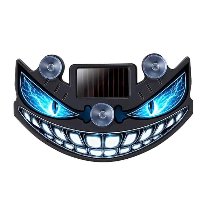 Solar Powered Rear Window Accent Light with Suction Cup Mount, LED Car Decor for Night Driving and Parked Display