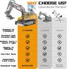 RC Excavator 17CH Remote Control Truck 2.4G RC Crawler Engineering Vehicle Excavator Truck Radio Control Construction Car Gifts