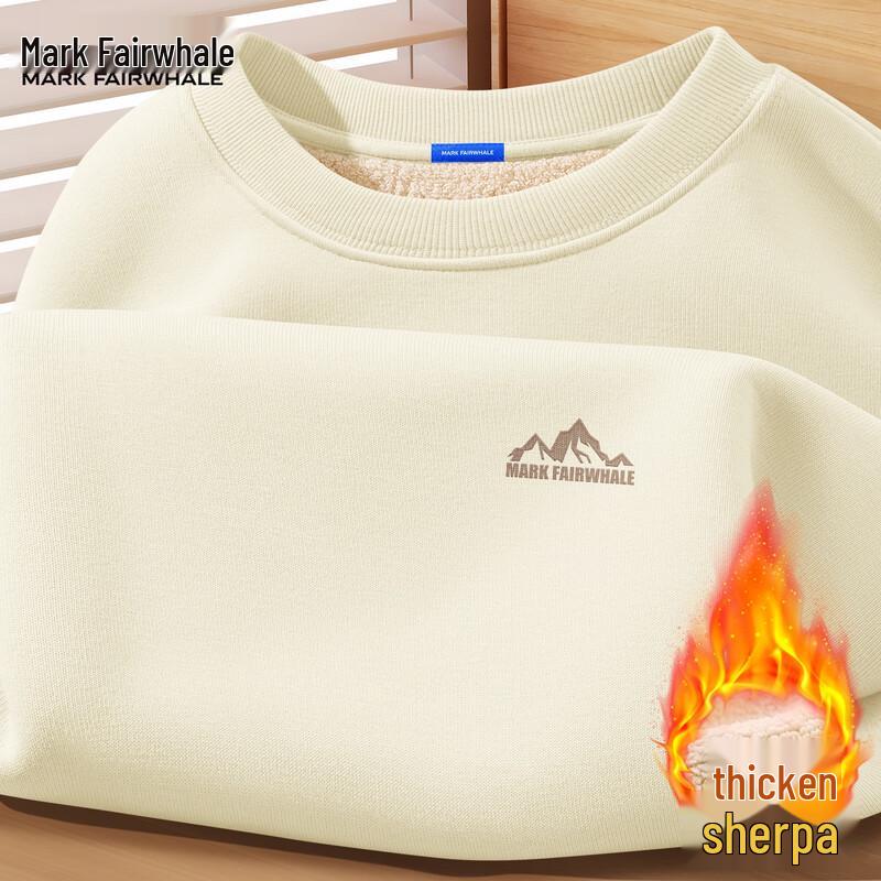 Mark Fairwhale Men s Fleece-Lined Crew Neck Sweatshirt M (170)
