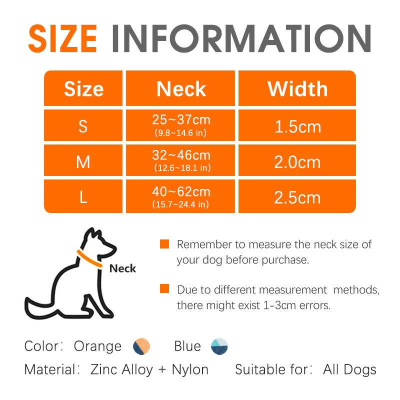 Dog Collar Adjustable Soft Nylon Pet Collar Heavy Duty With Metal Buckle For Small Medium Large Dogs Walking Outdoor