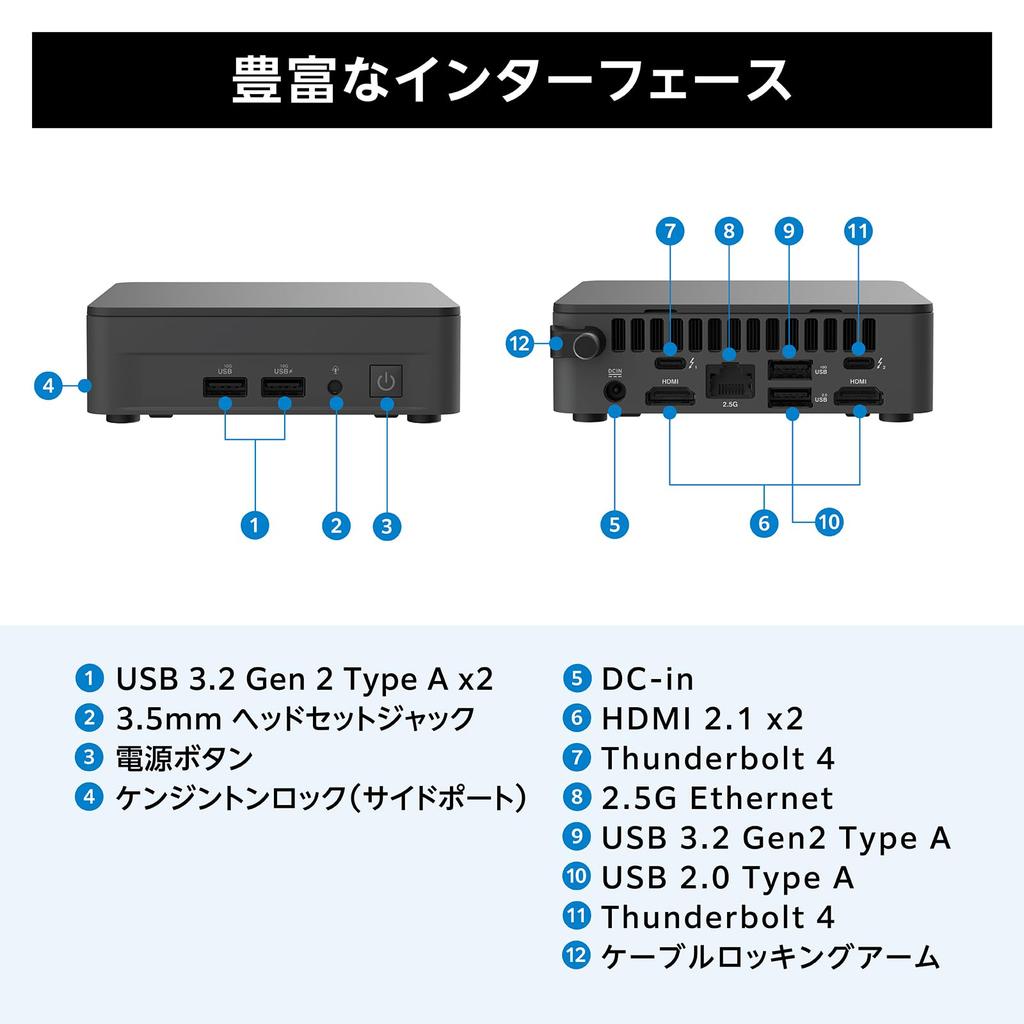 Asus Kit NUC 13 Pro Modelo Slim i5 Kit Barebone RNUC13ANKI500000I Japonês Não Incluído (L6) (Distribuidor Autêntico) Cabo AC, SO, etc.