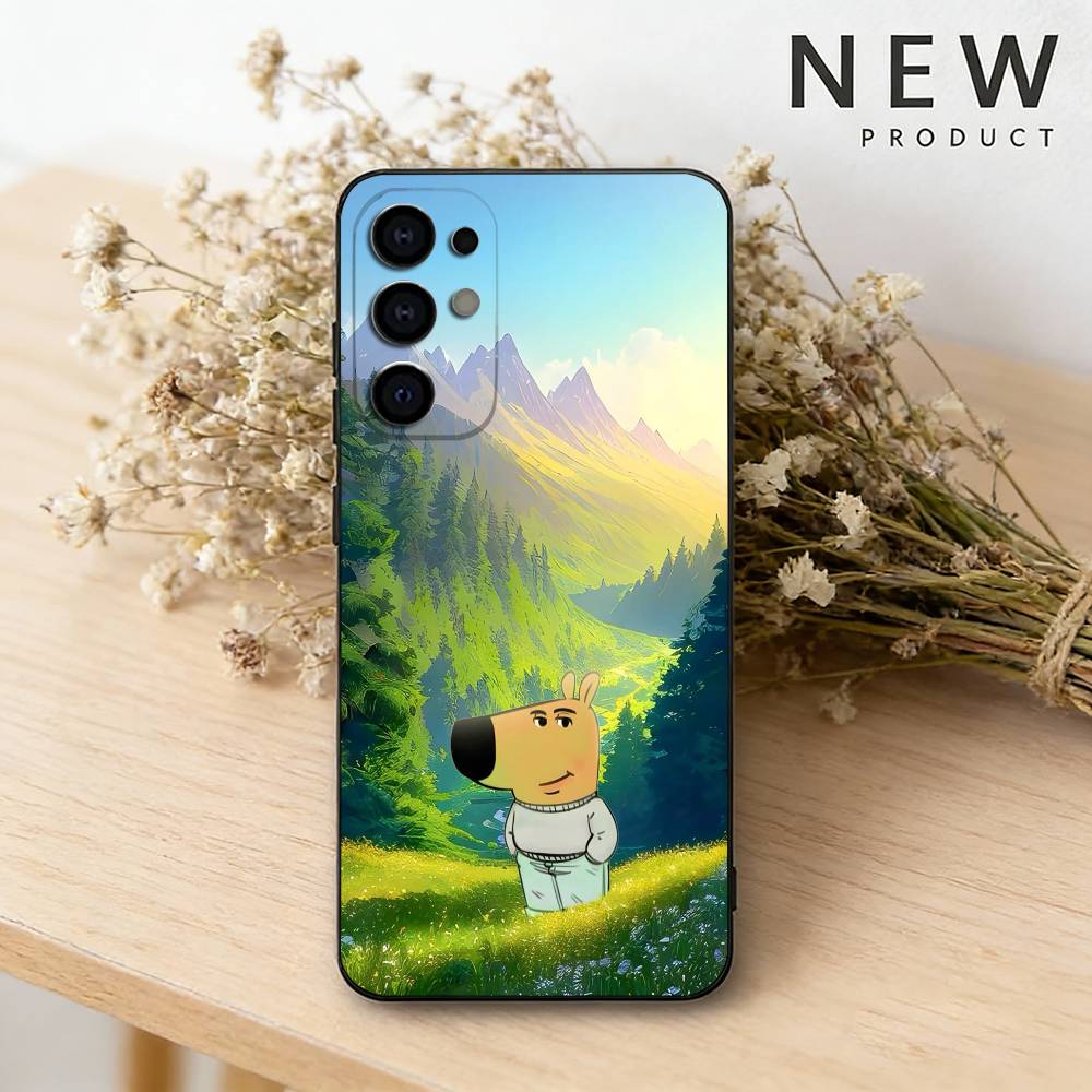 

Hot C-Chill Guy phone Case For Samsung S26,25,24,21,22,23,30,20,Ultra,Plus,Fe,Lite Black Soft Cover Samsung S25