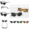 Classy Vintage Retro Cat Eye Triangle Sunglasses For Women Colorful Eyewear Glasses