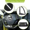 Center Console Steering Wheel Cover Trim Kit for Chevy Camaro 2017+ Carbon Fiber