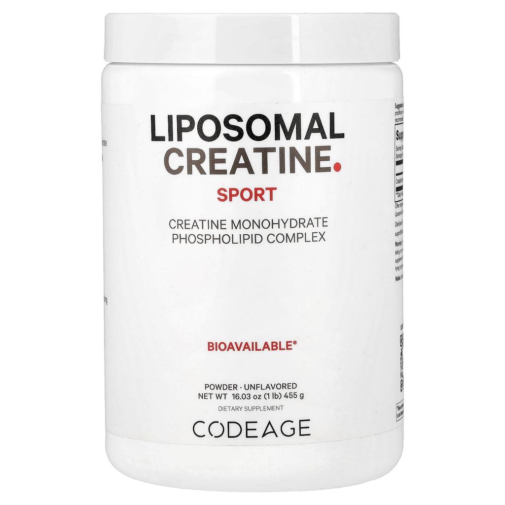 Sport, Liposomal Creatine Powder, Unflavored, 455G (1Lb)