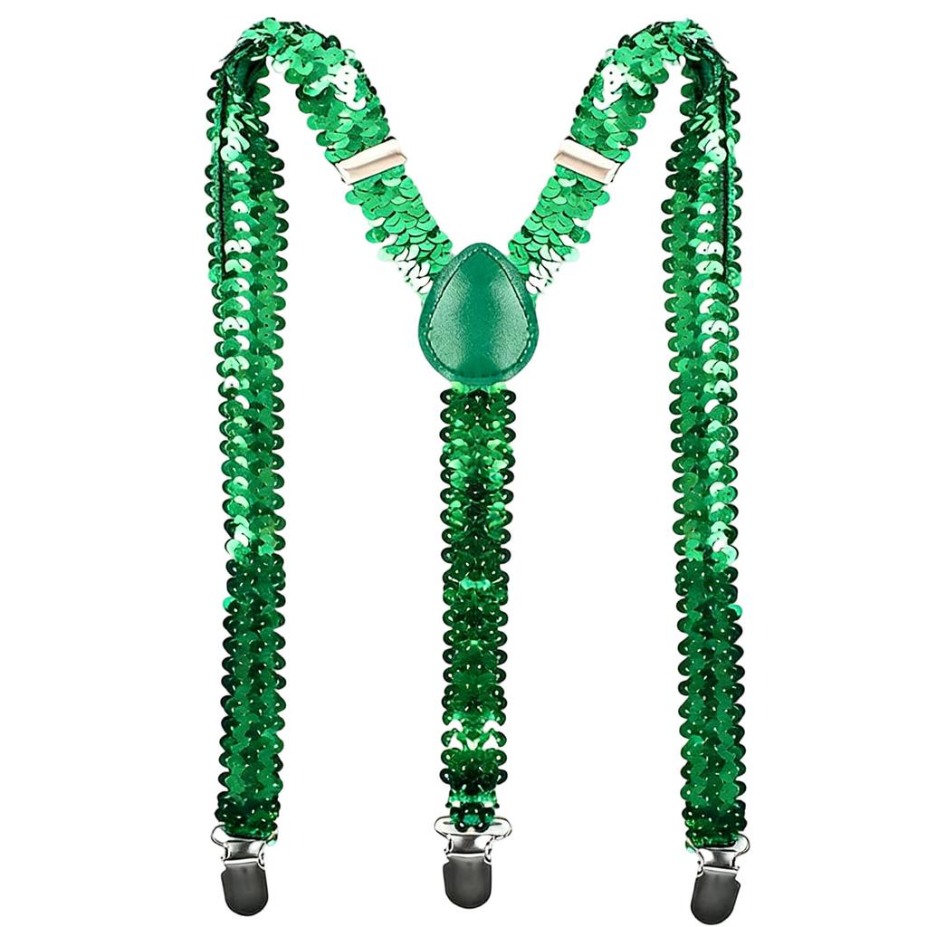 Sequined Suspenders For Performance