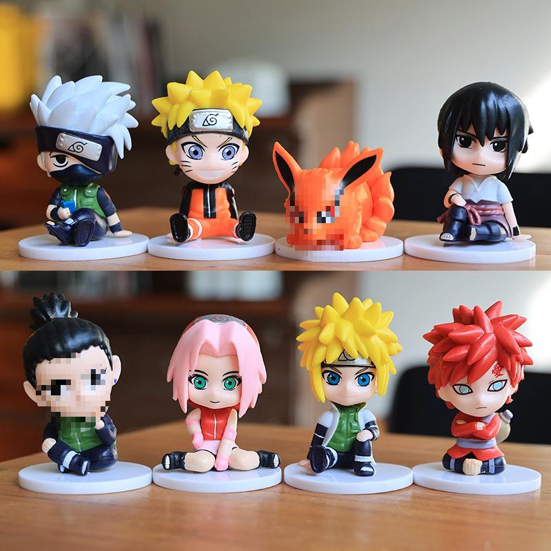 Naruto Q Version Figures: Naruto, Sasuke, Kakashi, Gaara, Itachi, Sakura - Gift Box Set.