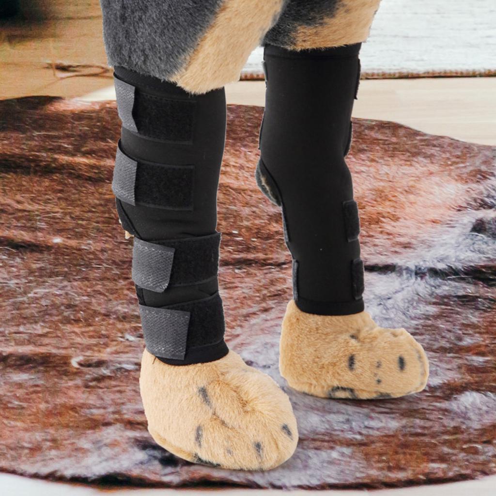 Dog Front Leg Brace,1 Pair Dog Elbow Protector,Elbow Support Wrap,Dog Knee(Black S)