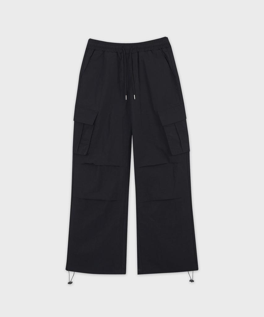 Peulojegteusseuli Solid String Nylon Pants [Black]_Cg2302