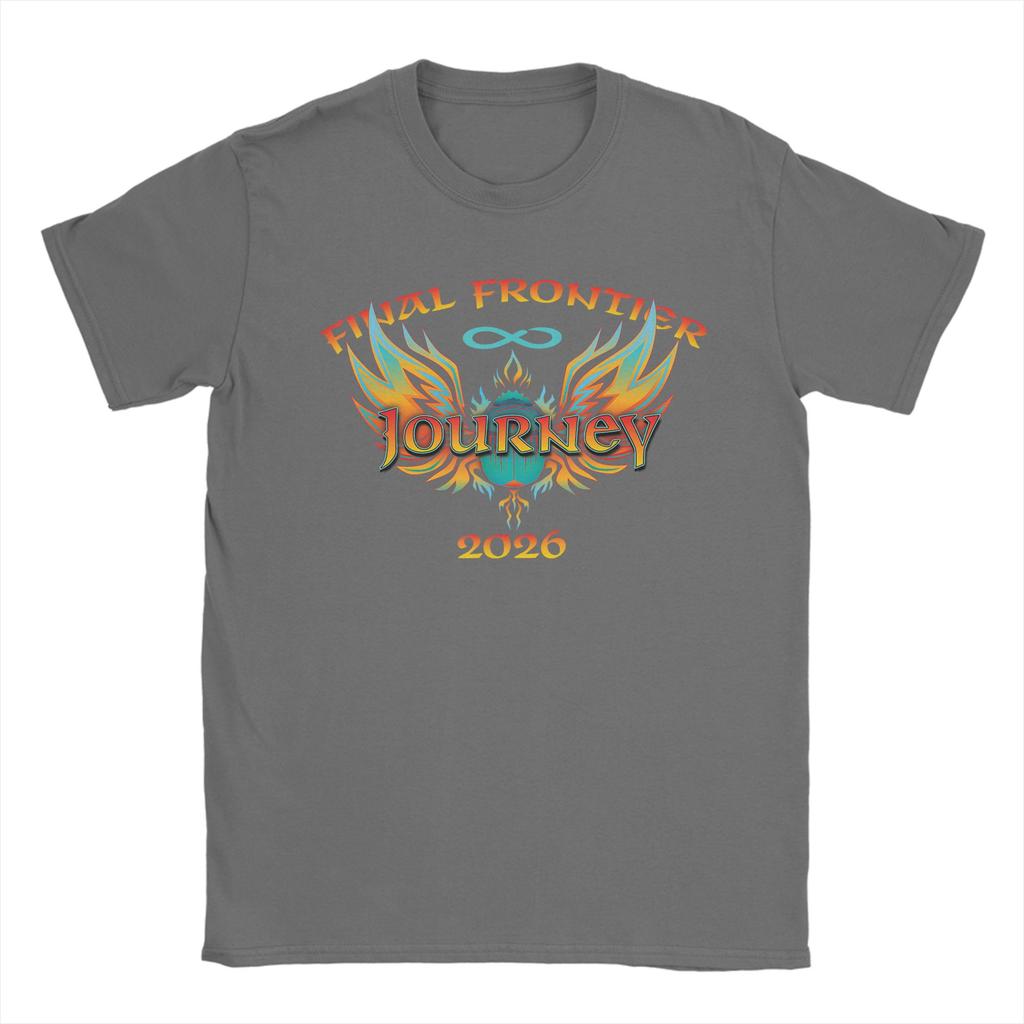 Journey Final Frontier Tour 2026 TShirts for Men Novelty Cotton Tees Round Collar Short Sleeve T Shirts New Arrival Clothing
