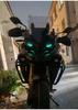 3D Luminous Vinyl Motorcycle Reflective Sticker Cute Eyes Scooter Windshield Decal Accessories For BMW Honda Yamaha Suzuki Vesp