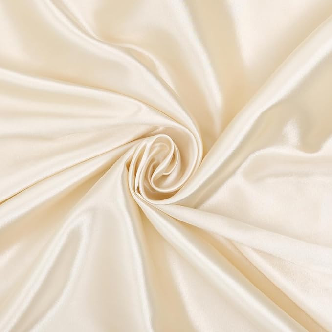 3m/5m Satin Fabric By The Yard Shiny Luxury Metallic Shiny Upholstery Lining Drapery DIY Crafts Soft  for Wedding Decorations
