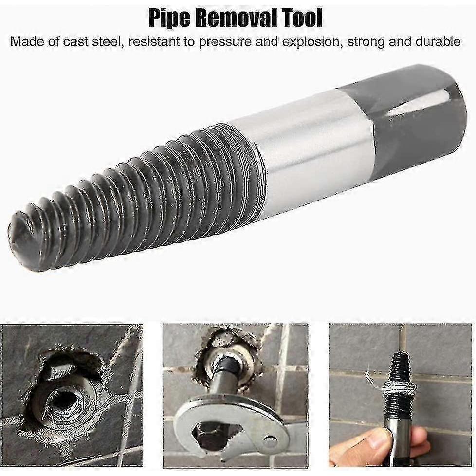 Damaged screw removal tool screw extractor set broken bolt water pipe remover pipeline tool suitable for pipeline factory use one piece