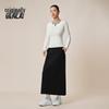 BENLAI Women's Cloud-Soft Straight Midi Skirt