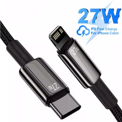 For Apple PD 27W USB C Charger Cable For iPhone 14 13 12 11 Pro Max Mini X XS XR 7 8 Plus Fast Charging Type C Cable Accessories