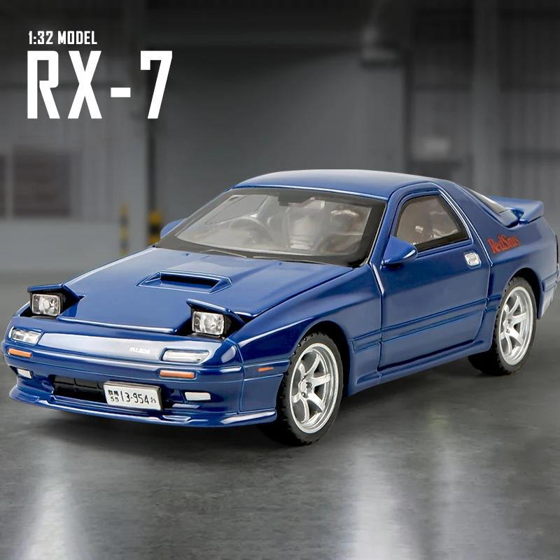 1:32 Mx-5 Rx-7 Alloy Diecast Racing Car Model Simulation Sound Light Children'S Educational Toys Birthday Present