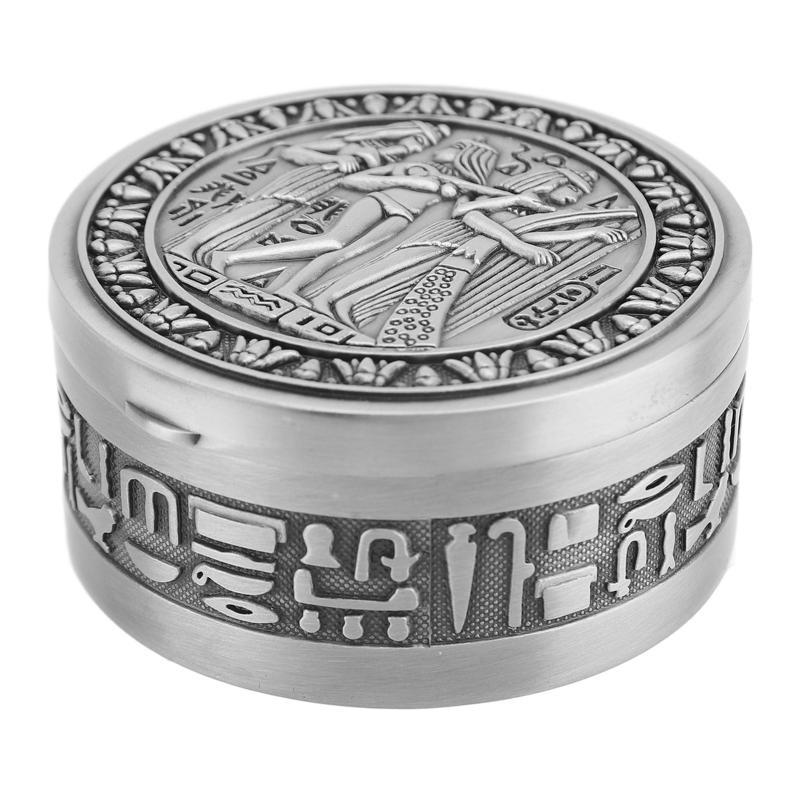 

Vintage Jewelry Box Exquisite Elegant Zinc Alloy Soft Velvet Lining Trinket Organizer Earring