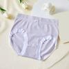 8Pcs Low Waist Ruffles Briefs Female Lingerie Bow Underpants Simple Women Panties Set  Daily Sports