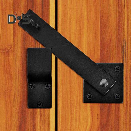 Barn Door Flip Latch with Mounting Accessories 360-Degree Rotation Privacy Security Easy To Install Sliding Door Latch Gate Latch