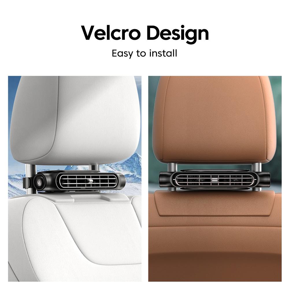 Portable Car Seat Fan Car Front Rear Headrest Backrest Cooling Electric Fan USB Power Supply Fan Air Conditioner