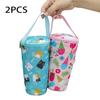 Reusable Iced Coffee Cup Sleeve Portable Milk Tea Tote Bag Heat Preservation Bag Carrying Insulated Cup Cover Umbrella Bag