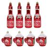 Red Christmas Hanging Decoration Electroplated Pinecone Acorn Owl Xmas Ornament Ball Shopwindow Plastic Christmas Tree Ornament