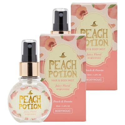 Bodyholic Peach Potion Body Mist Peach & Freesia Scent 50ml 2 Pcs