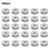 100Pcs Metal Bobbins for Flat Embroidery Car Sewing Machine Replacement Accessories
