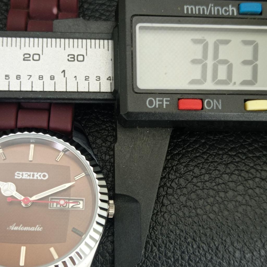 REFURBISHED SEIKO AUTOMATIC 6309A JAPAN MENS VINTAGE BROWN DIAL WATCH a443170-1
