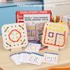 Non-Toxic Wooden Montessori Teaching Aid Geometry Rope Threading Games Children'S Early Education Thinking Training Board Educational Toys