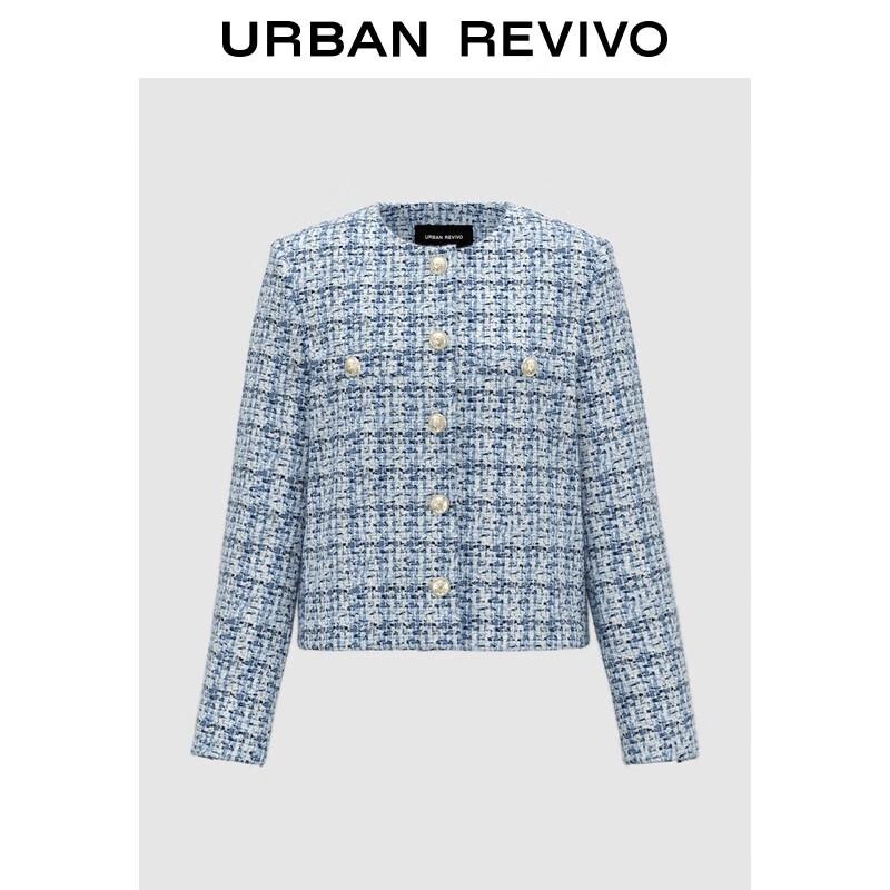 

UR 2025 Шикарная французская куртка в стиле колор-блок