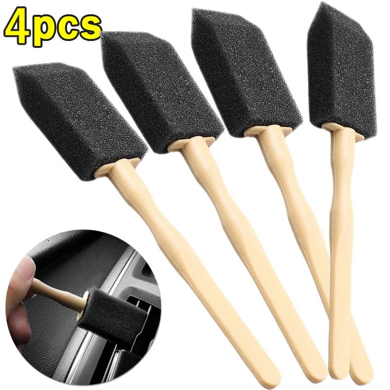 Car Air Conditioner Vent Brush Air Outlet Sponge Brush Grille Brush Air Conditioning Mouth Sponge Brush Car Cleaning