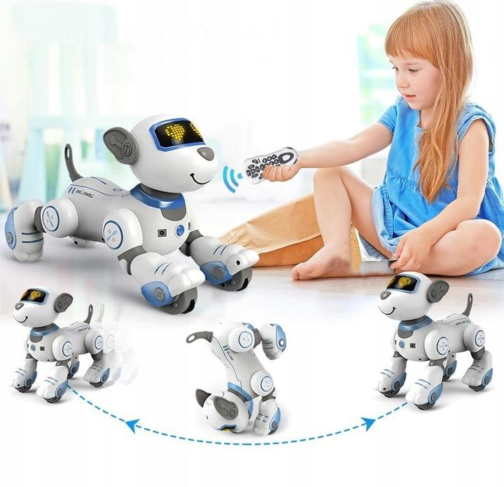 Zdalnie Sterowany Robot Pies Zabawka Dotykowy Robopies Rc Tańczący Dog Toy