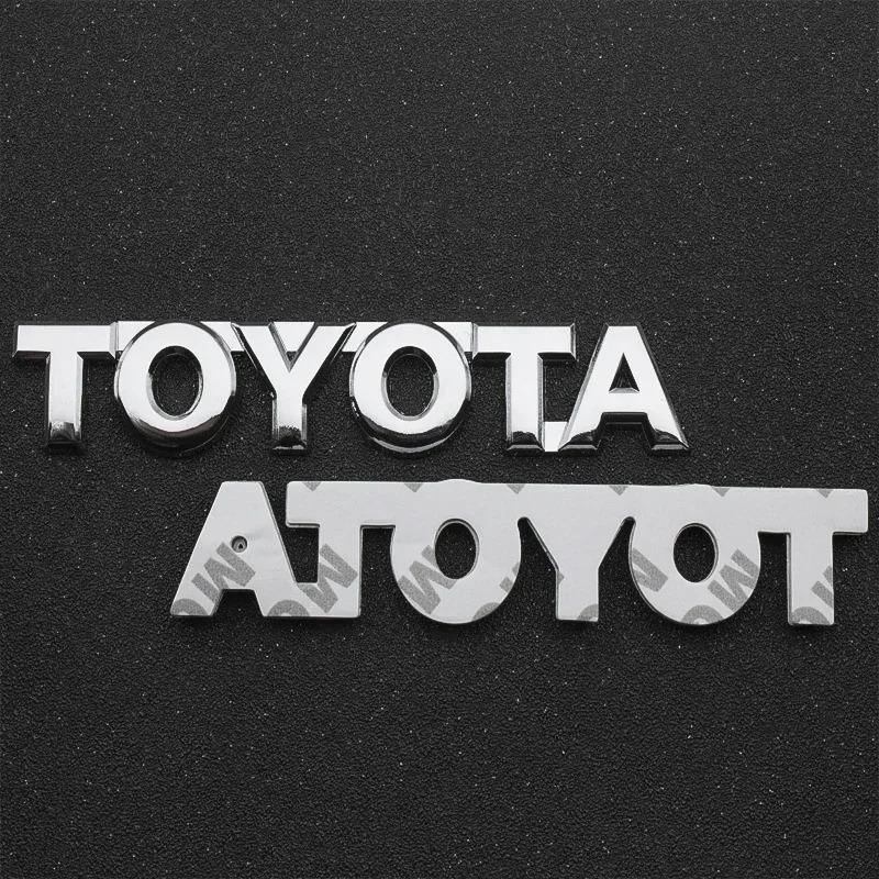 3D Metal Car Trunk Tail Sticker Emblem Badge Decals Decoration for Toyota Chr rav4 prius Yaris avensis Corolla Camry Car Styling
