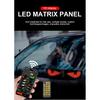 2PCS Devil Eyes Light For Windshield LED Eyes Dual Screen Sync App/Remote Control Custom Text LED Light Sign for Car Truck SUV