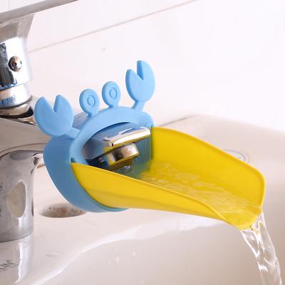 MIT Cute Cartoon Crab Faucet Extender For Kids Toddler Hand Washing Helper Bathroom Accessories