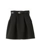 Snidel Belted Structured Mini Skirt Black Women's SWFS251102,