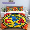 Club America Pattern Bedding,Quilt Set Quilt Cover Pillowcase Home Birthday Gift(1 * Duvet Cover + 2 * Pillowcase, Without Core)