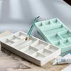 White Green Squares Ceramics Nail Art Tray Blending Nail Color Mixing Tray Nail Salon Art Palette Display Board Manicure Tool