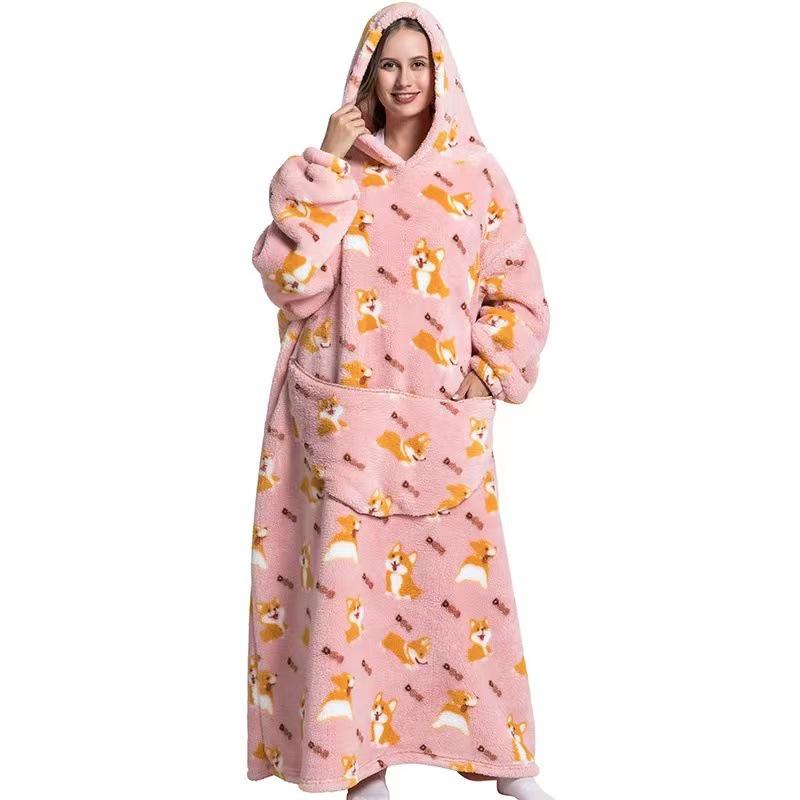 Herbst/Winter Übergröße Kapuzen-Decke - Unisex, Warm, Lockere Passform für Paare