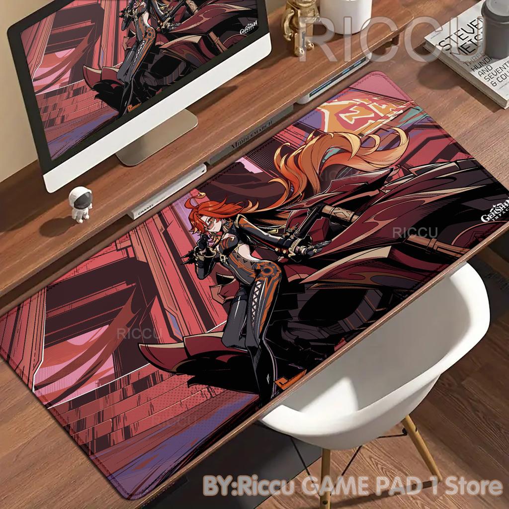 HD PC Genshin Impact Mavuika Hentai High definition printing Mechanical Keyboard Locking Edges accessories Mouse pad ESports