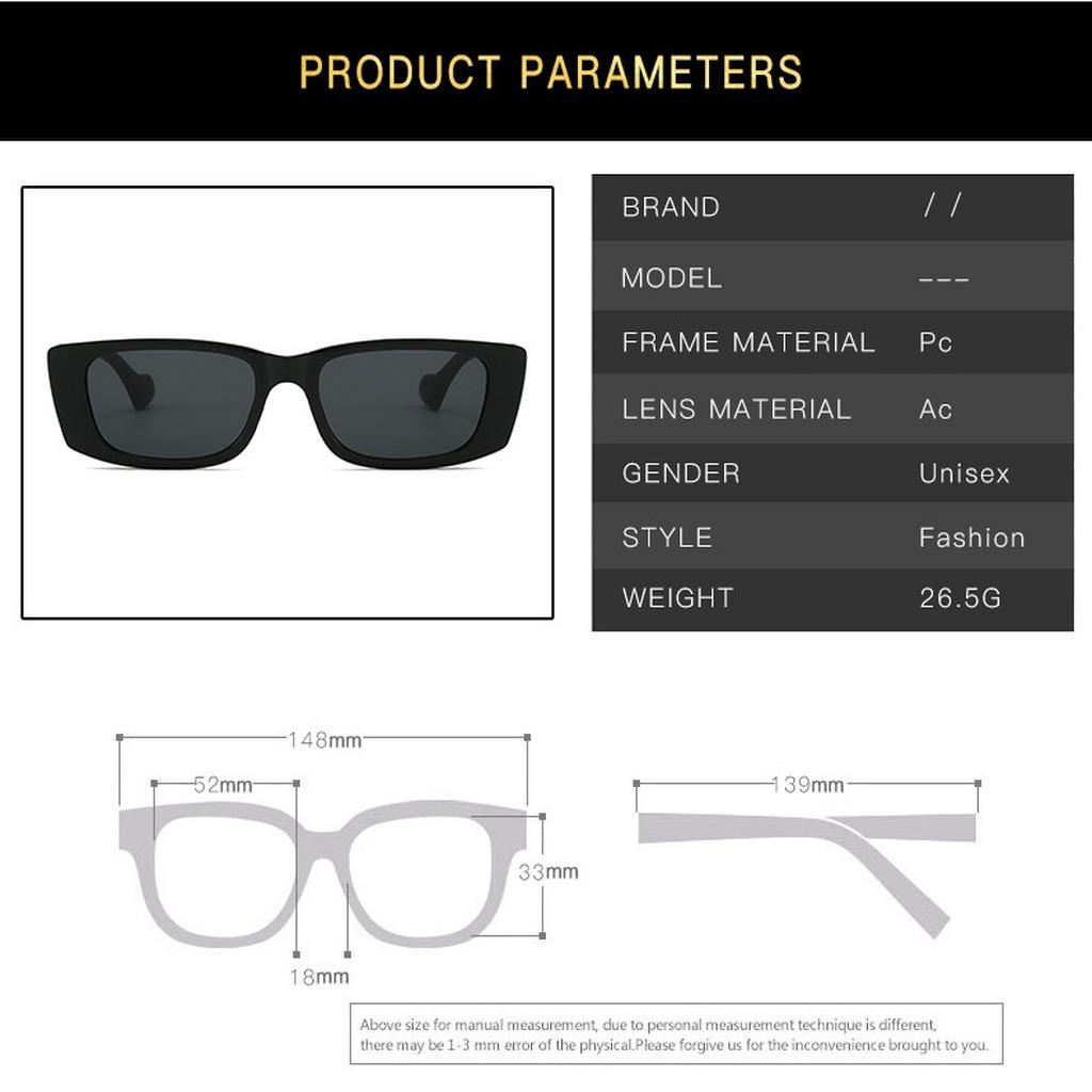 Retro Cat Eye Square Sunglasses Uv380 Protection Unisex Lightweight Sunglasses For Men Women Outdoor Driving Fashion Wear