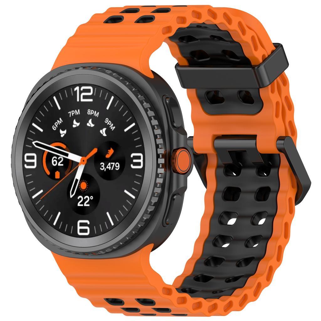 Ocean Silicone Strap for Samsung Galaxy Watch 8 44mm 40mm/8 Classic 46mm Sports Wristband for Galaxy Watch 8 Breathable Bracelet
