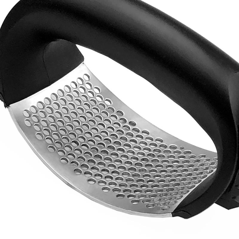 Simple And Convenient Garlic Press Rocker Stainless Steel Garlic Mincer Garlic Crusher Easy-Squeeze Tool