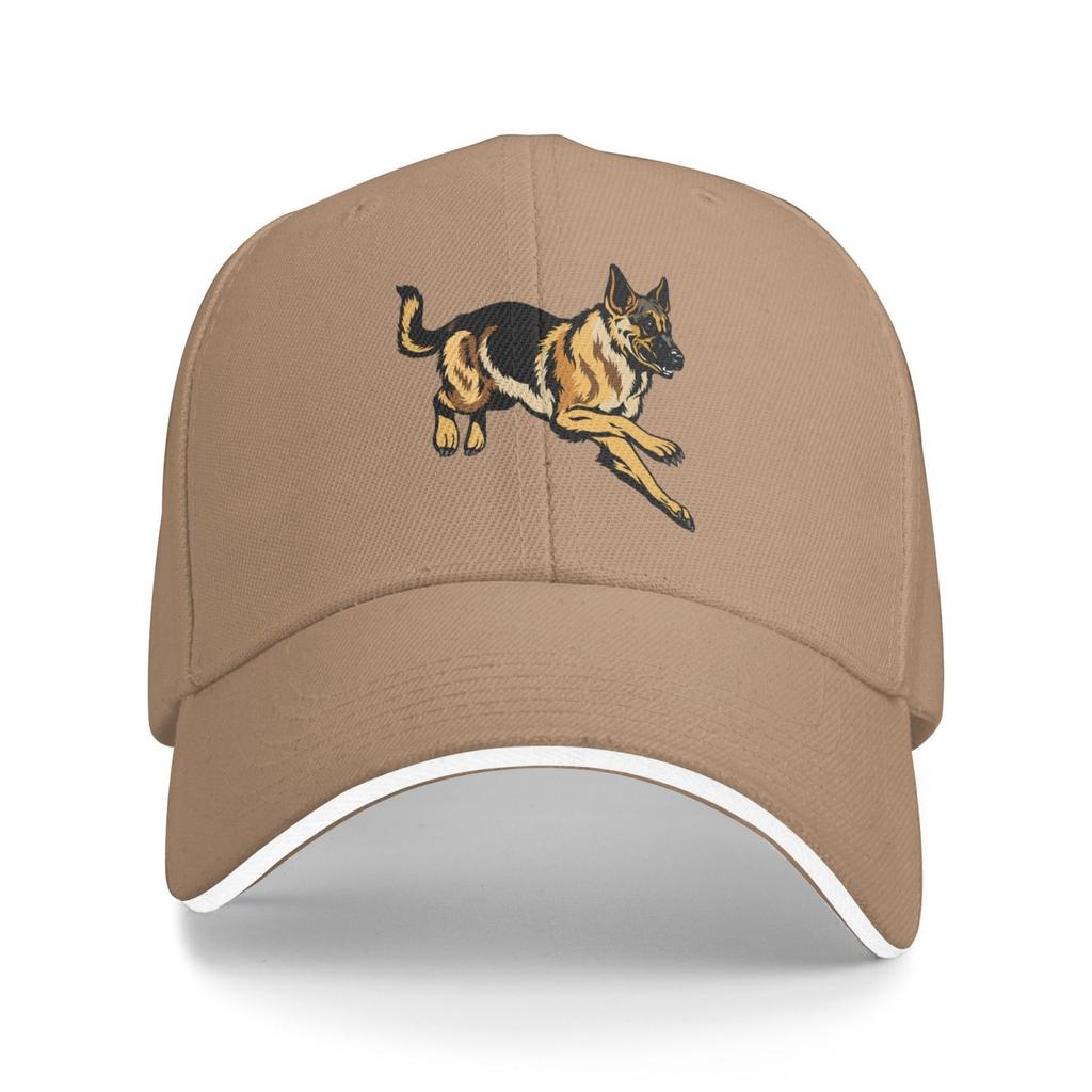 GerUnisex Shepherd Trucker Hat Adult Sport Hat Sun Caps Golf Hats Adjustable Polyester Baseball Caps Summer Outdoor Sandwich