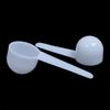 10pcs 5g Measuring Spoon Plastic Spoon 10ml White Round Bottom Spoon Short Handle Liquid Spoon Powder Measuring Spoon