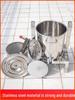 Stainless Steel Small Household Honey Wax Press & Juicer.