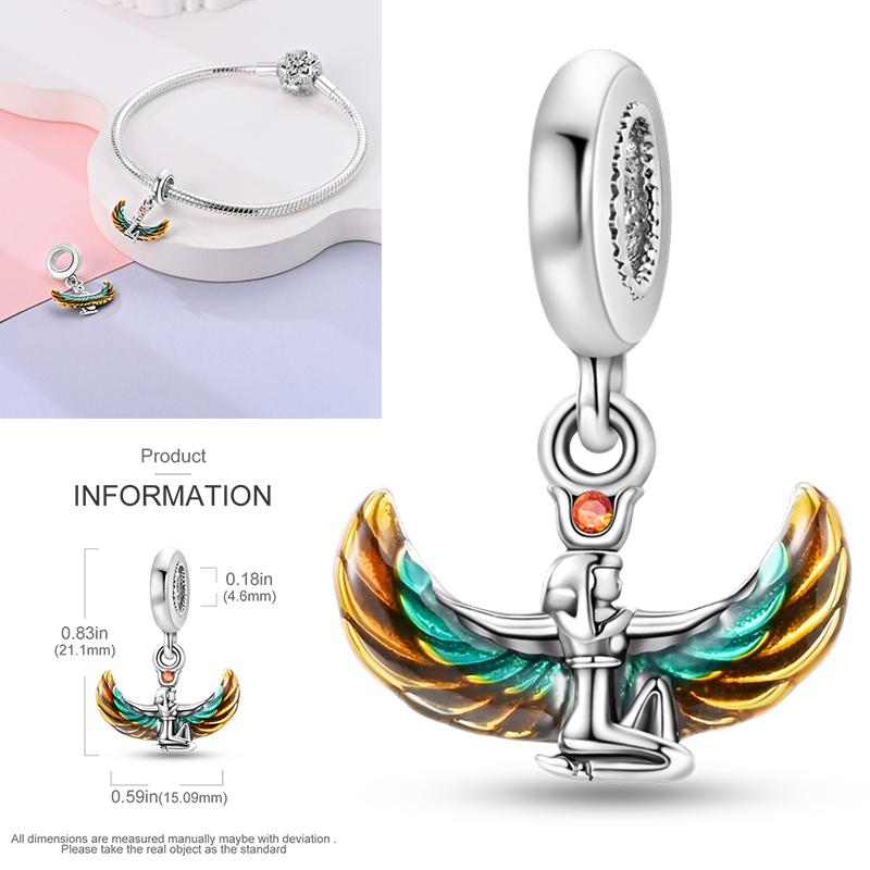 Neuer 925er Silber Kaktus Kleeblatt Anhänger Frühlingsgrüne Serie Perlenanhänger Für Original Perlenarmband DIY Schmuck