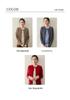 Autumn/Winter Women's Round Neck Color Block Cashmere Knit Cardigan - Single-Breasted Loose Fit Sweater
