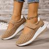 Spring Summer New Fashion Large Size Thick Bottom Sneakers for Women Casual Hollow Out Wedges Heel Single Sports Shoes